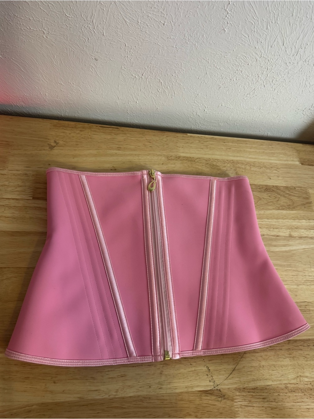 Bubblegum Pink Latex Structured Waist Trainer